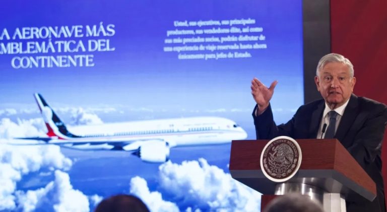 “Se buscan opciones de venta del avión presidencial, sin malbaratarlo”, dice AMLO