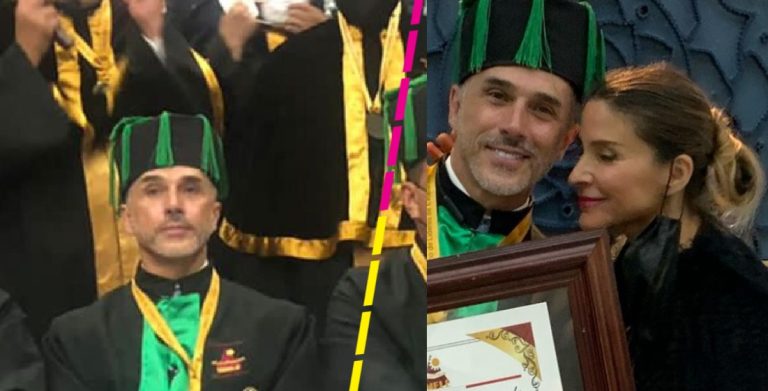 Sergio Mayer presume doctorado Honoris Causa y las redes se mofan de él
