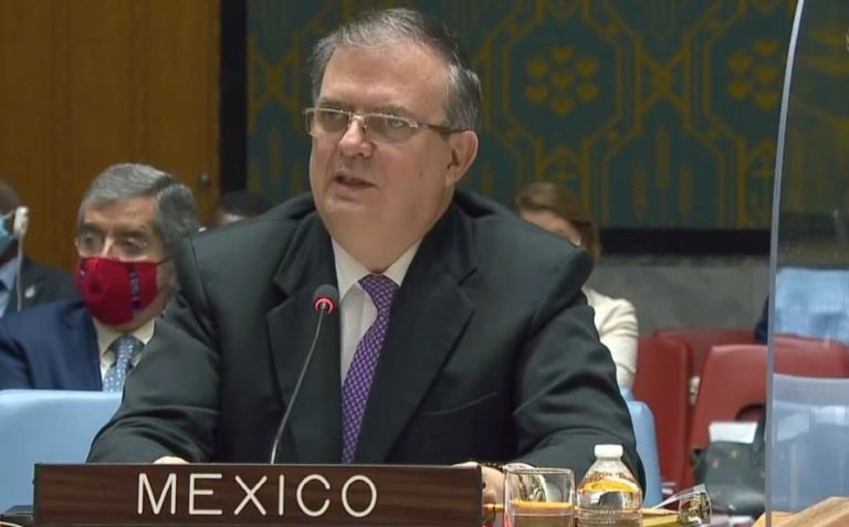 Pide Ebrard ante la ONU controlar el tráfico de armas para reducir violencia en países de Centroamérica