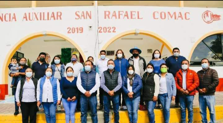 Tlatehui acude a San Rafael Comac durante recorridos de agradecimiento