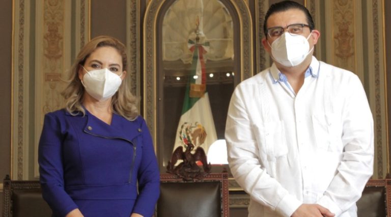 Paola Angón acude al Congreso de Puebla; adelanta coordinación en San Andrés