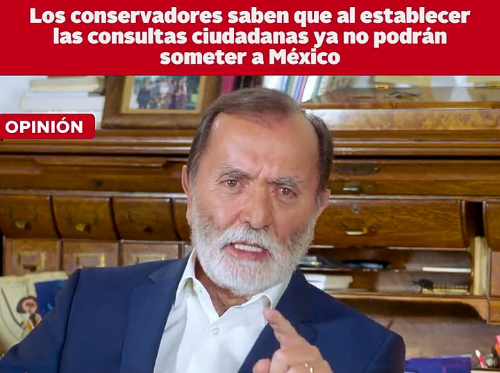 Epigmenio Ibarra califica a Lorenzo Córdova como “secuestrador”