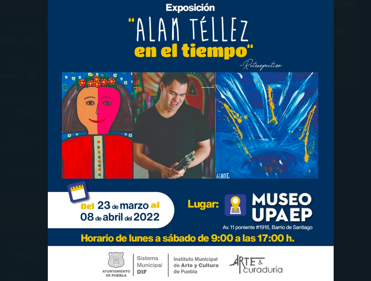 Presenta comuna expo “Alan Téllez en el Tiempo”; promueve inclusión de personas con discapacidad