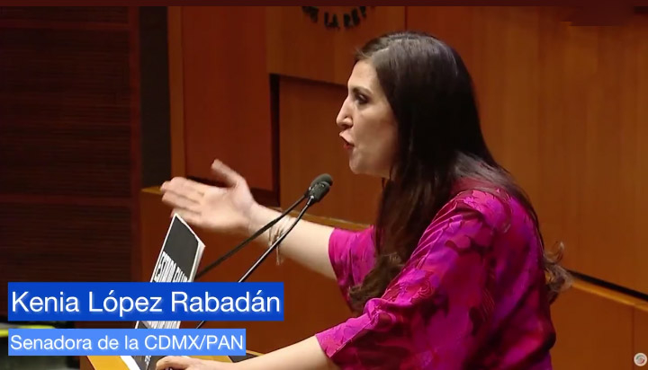 El gobierno de la 4T está desorganizado frente al crimen organizado, advierte Kenia López Rabadán