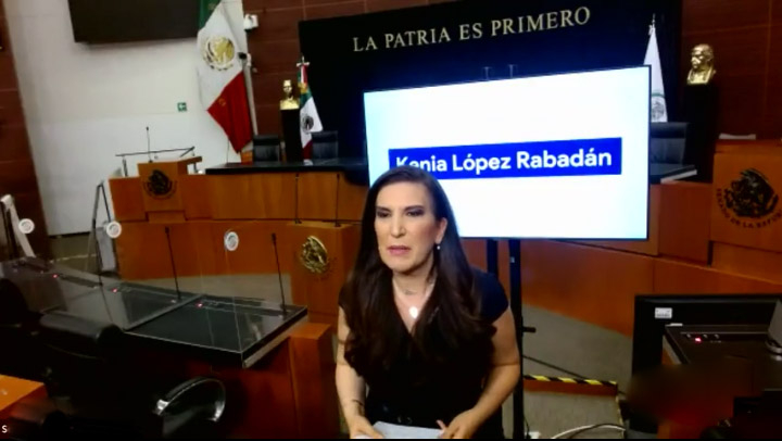 Kenia López Rabadán felicita a los que ayudaron a detener a Bartlett y “corruptos” de Morena