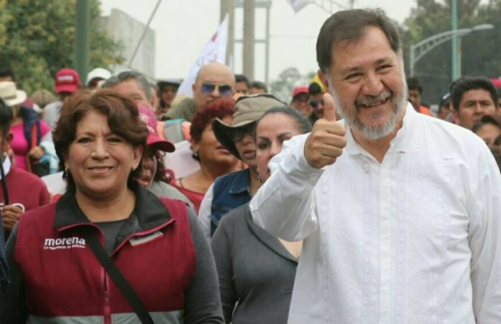 Noroña asegura que Delfina Gómez es la indicada para buscar la gubernatura de Edomex con Morena en 2023