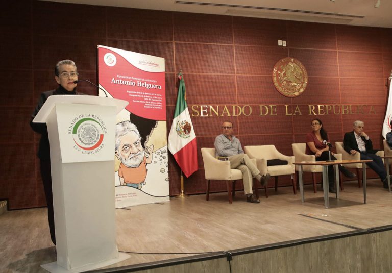 Usan Senado para homenajear a Antonio Helguera