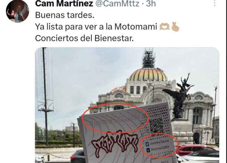 Exhiben presunta promoción electoral a favor de Sheinbaum con boletos para Rosalía