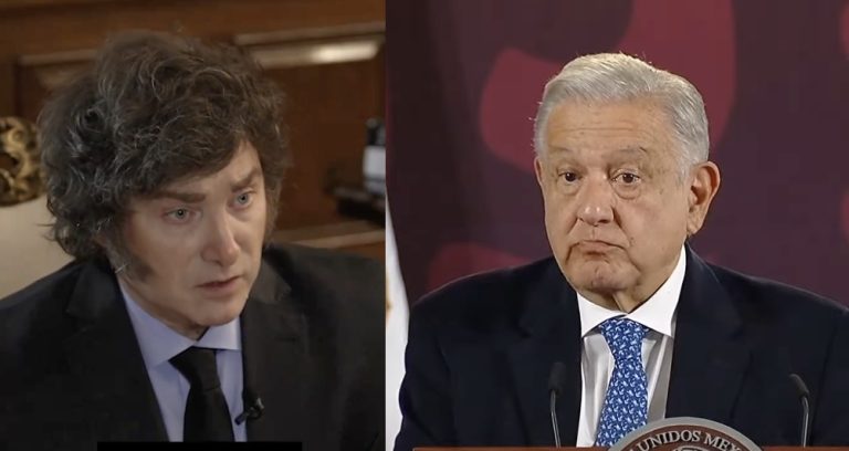 Milei responde a los insultos de AMLO: “Es un halago que un ignorante como López Obrador hable mal de mí, me enaltece”