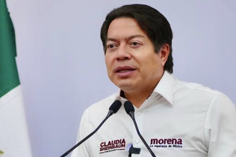 Mario Delgado presume mensajes de campaña de Sheinbaum: “dio discurso de jefa de Estado”, dice