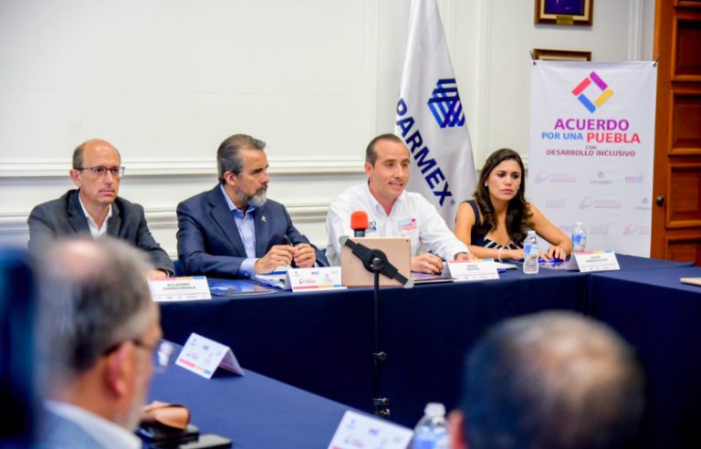 Mario Riestra firmó con la COPARMEX el “Acuerdo por una Puebla con Desarrollo Inclusivo”