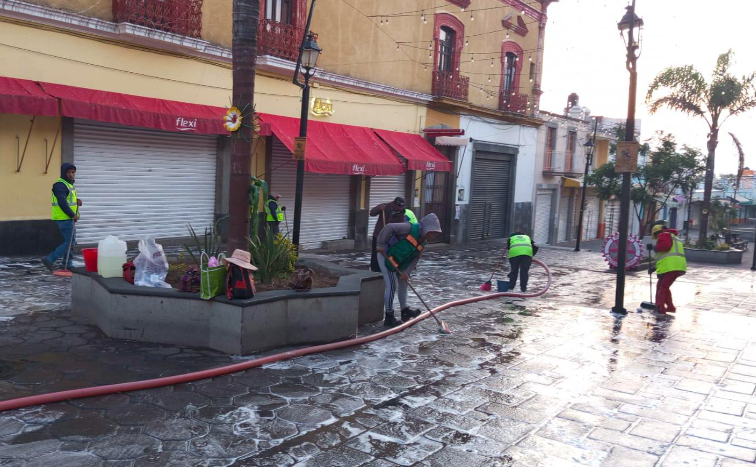 CAPAMH y Servicios Públicos refuerzan acciones de limpieza en Huamantla