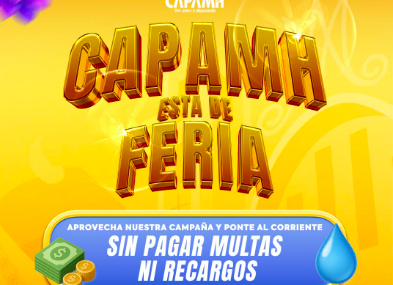 Aprovecha la campaña de CAPAMH y regulariza tu agua sin multas ni recargos