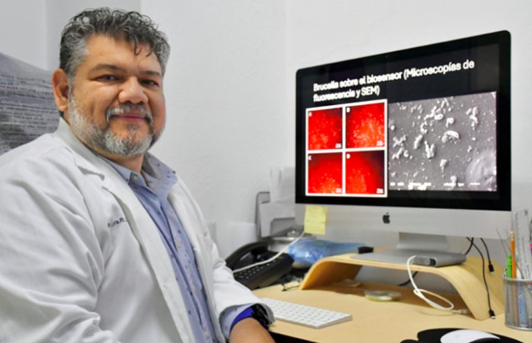 Investigador de la Facultad de Ciencias Biológicas desarrolla biosensores para detectar bacterias patógenas y toxinas