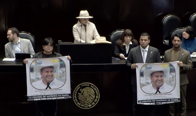 Diputada independiente da conmovedor mensaje de Carlos Manzo desde San Lázaro   