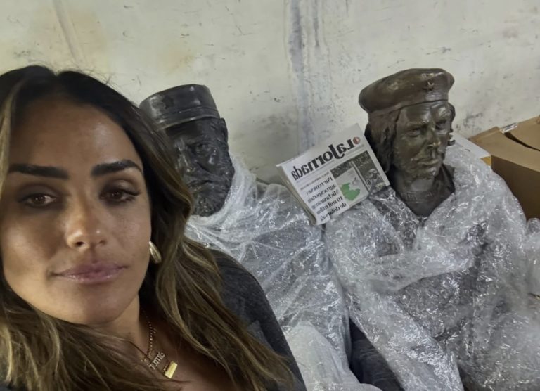 Morena exige que Alessandra Rojo de la Vega restituya estatuas de los asesinos “Che Guevara” y Fidel Castro
