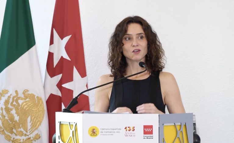 Isabel Díaz Ayuso tiende la mano a empresarios mexicanos para que puedan acceder al mercado europeo