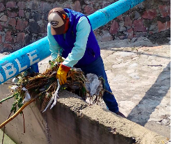 Atienden afectaciones tras las intensas lluvias y refuerza acciones preventivas