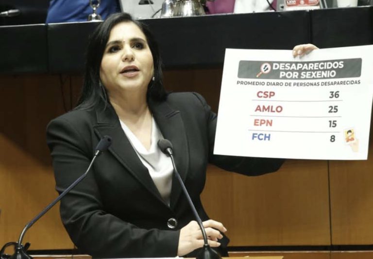 Mayuli Martínez exhibe a morena por maquillar la violencia