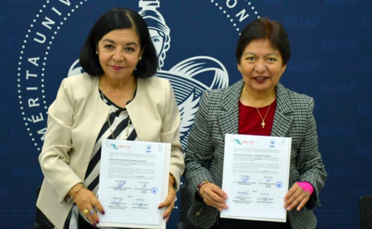 Signan convenio de colaboración BUAP y el Colegio de Estudios Científicos y Tecnológicos del Estado de Puebla