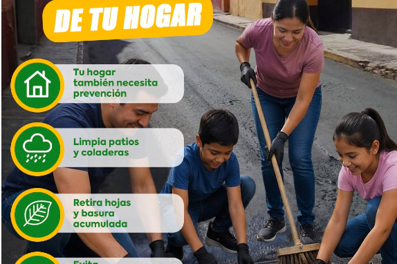 El Gobierno Municipal de Huamantla exhorta a la ciudadanía a reforzar las medidas preventivas ante la temporada de lluvias