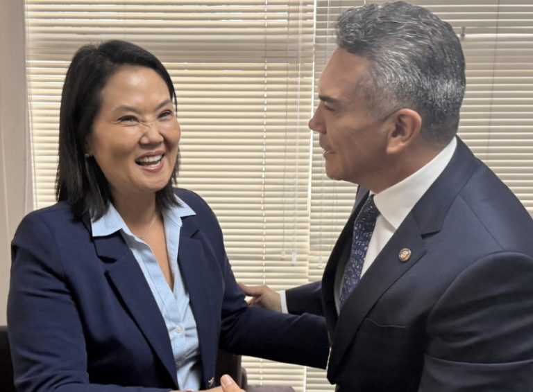 Presidenta electa de Perú Keiko Fujimori se reúne con Alejandro Moreno