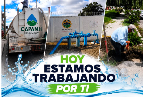 CAPAMH mantiene el compromiso de suministrar agua potable