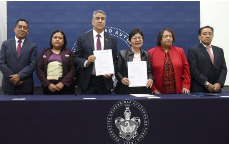 Signan convenio de colaboración BUAP y la USEP