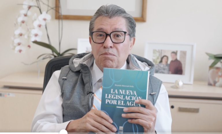 Monreal llama a que lo acompañen a la presentación de su libro “La nueva legislación por el agua”
