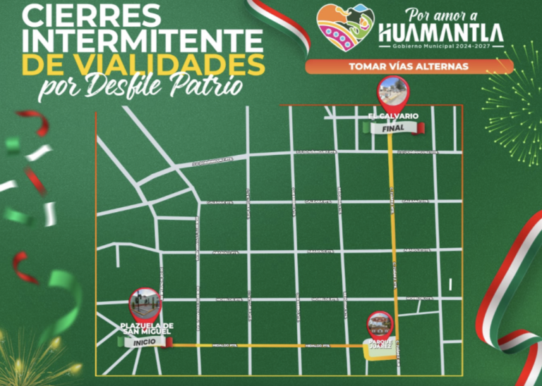 Huamantla está listo para el desfile del 16 de septiembre