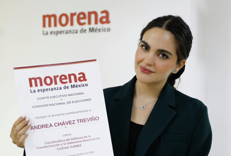 Morena da como premio de consolación a Andrea Chávez una candidatura a la alcaldía de Cd. Juárez