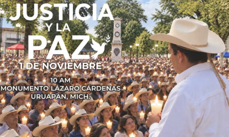 Grecia Quiroz convoca a mega marcha por la Justicia a 1 año de la muerte de Carlos Manzo