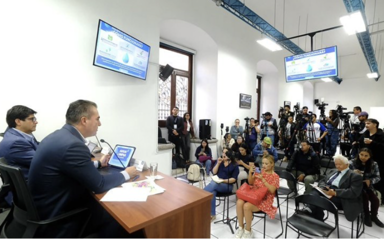 Gobierno de Lemus presenta programa de rotación de servicio de agua limpia y días de suministro