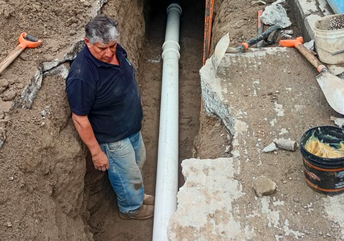 CAPAMH repara fugas en distintos puntos de Huamantla