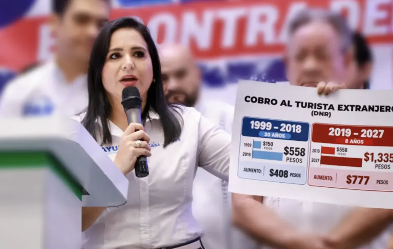 Senadora Mayuli Martínez reta a legisladores de la 4T a votar contra el aumento de cobros a turismo extranjero