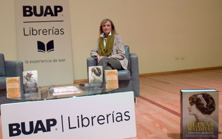 Conversa Cristina Morató con la comunidad BUAP