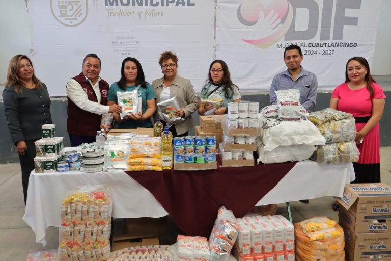 DIF Cuautlancingo entrega desayunos a 34 escuelas
