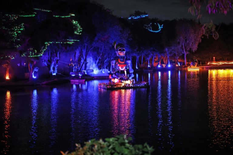 Celebran temporada de Muertos con Bosque de las Almas y Parque del Terror en Cuautlancingo